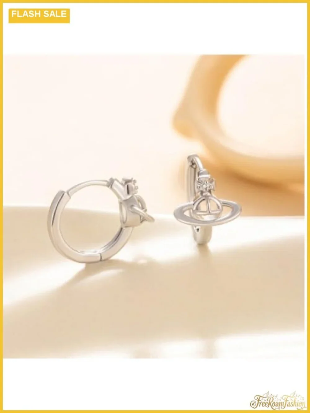 Hypoallergenic Saturn Stud Earring Sets Dainty Small Cute Planet Hoop Earrings